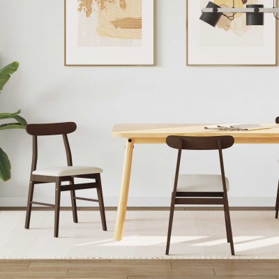 Dining chair 2 pcs Dark...