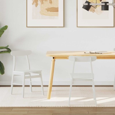 Dining chair 2 pcs White 43...