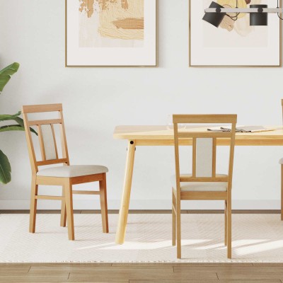 Dining chair 2 pcs Natural...