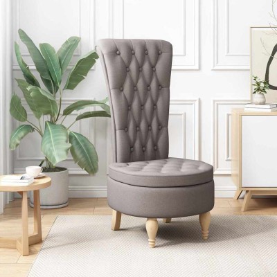 Slipper chair Taupe 56.5 x...