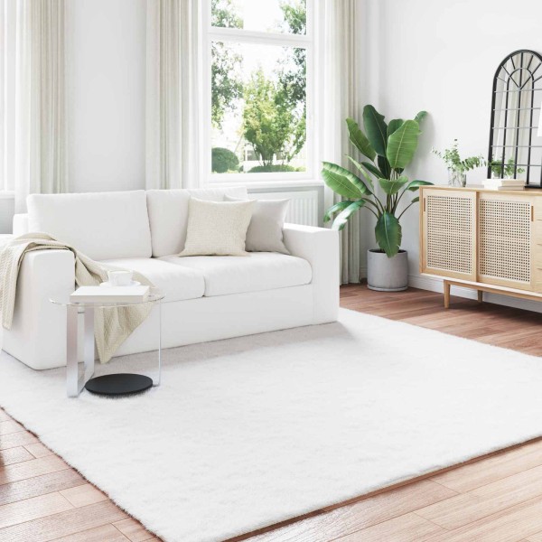 Artificial rabbit fur carpet Oite White 240 x 240 cm
