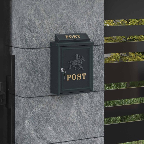 Siena Post box Green 29 x 13 x 41 cm