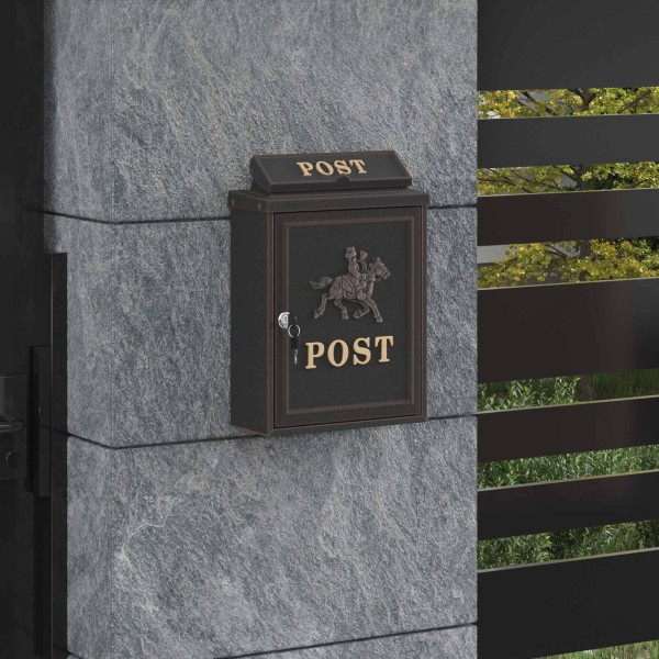 Siena Post box Bronze 29 x 13 x 41 cm