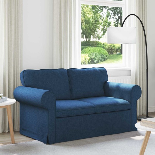Sofa Blue 155 x 82 x 80 cm fabric