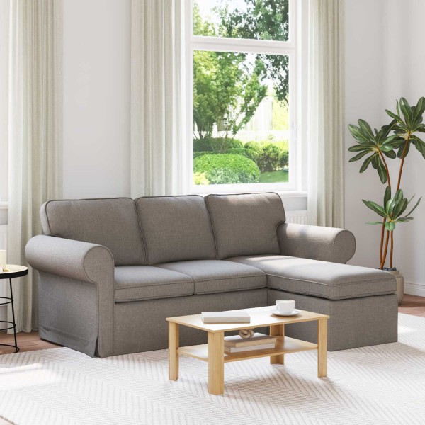 Sofa Tortora 195 x 138 x 80 cm fabric