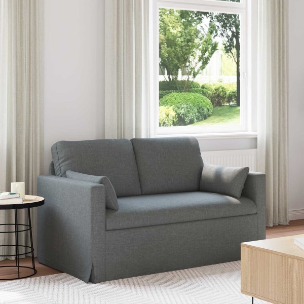 Sofa Dark gray fabric 139 x 78 x 80 cm