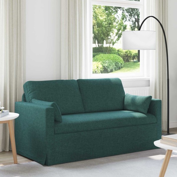 Sofa Dark green 158 x 78 x 80 cm fabric