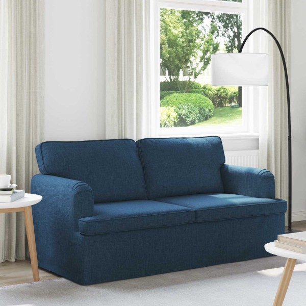 Sofa Blue 162 x 80 x 85 cm fabric