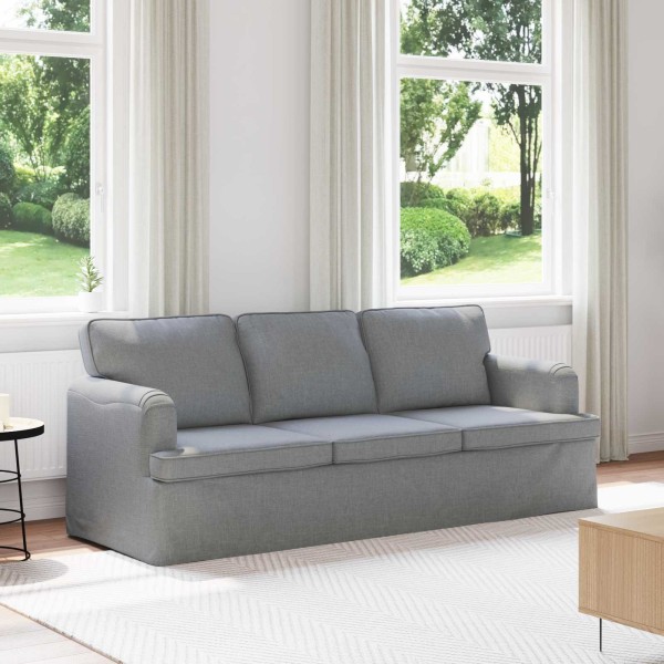 Sofa Šviesiai pilka 201 x 80 x 85 cm audinys