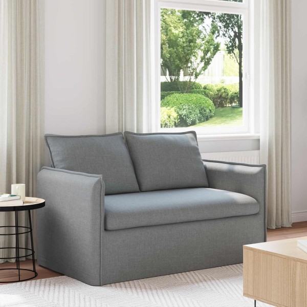 Sofa Light gray fabric 136 x 82 x 85 cm