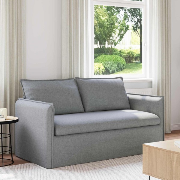 Sofa Light gray fabric 156 x 82 x 85 cm