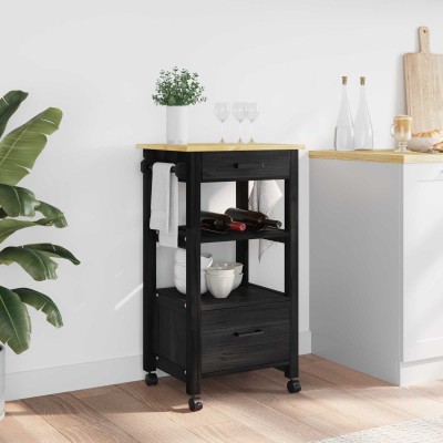 Kitchen trolley MONZA Black...