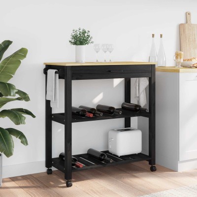 Kitchen trolley MONZA Black...