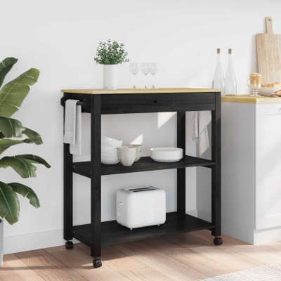 Kitchen trolley MONZA Black...