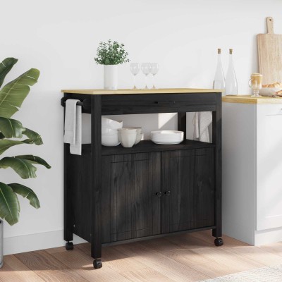 Kitchen trolley MONZA Black...