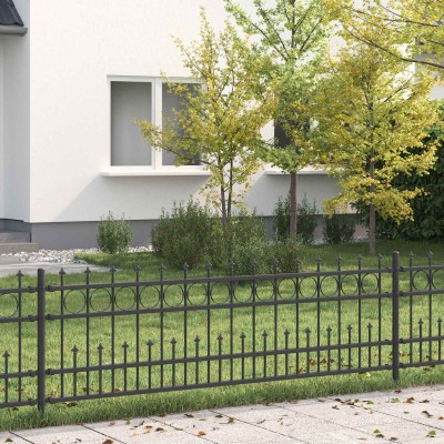 Spiked ring fence HORST Black