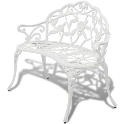 Garden bench, white, 100cm,...