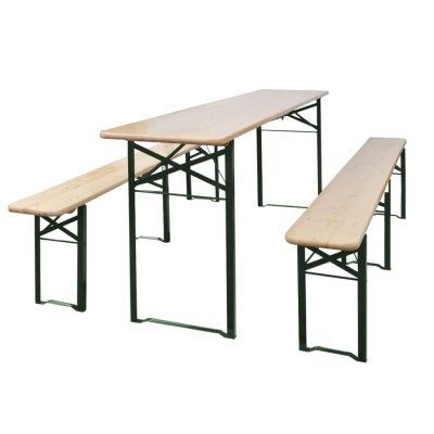 Folding beer table with 2...