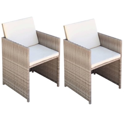 Garden chairs, 2 pcs., with...