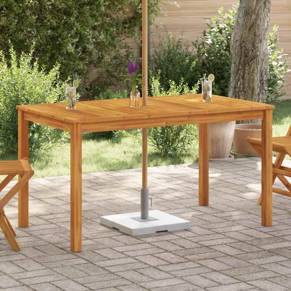 Garden table, 140x80x74cm, solid acacia wood