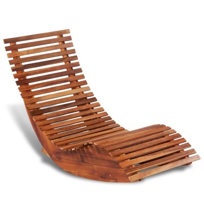 Outdoor swing bed, acacia wood