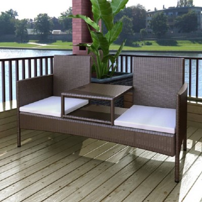 Garden sofa with tea. with...