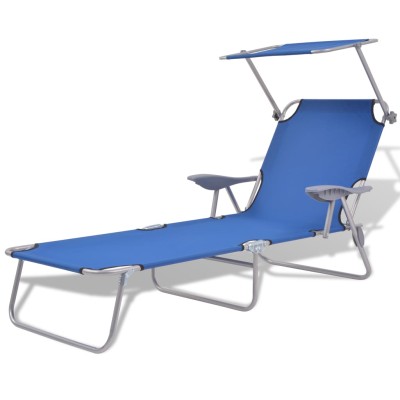 Sun lounger with canopy,...