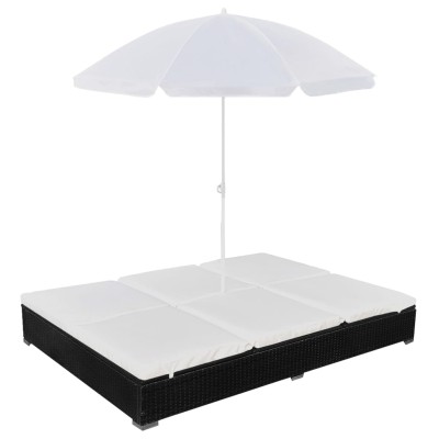 Outdoor sun lounger with...