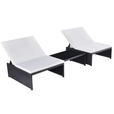 Reclining garden chairs...