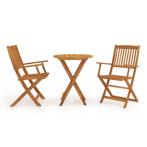 Fold bistro furniture set, 3d., acacia. array