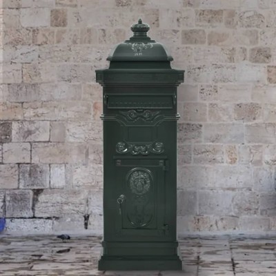 Mailbox, pillar-shaped,...