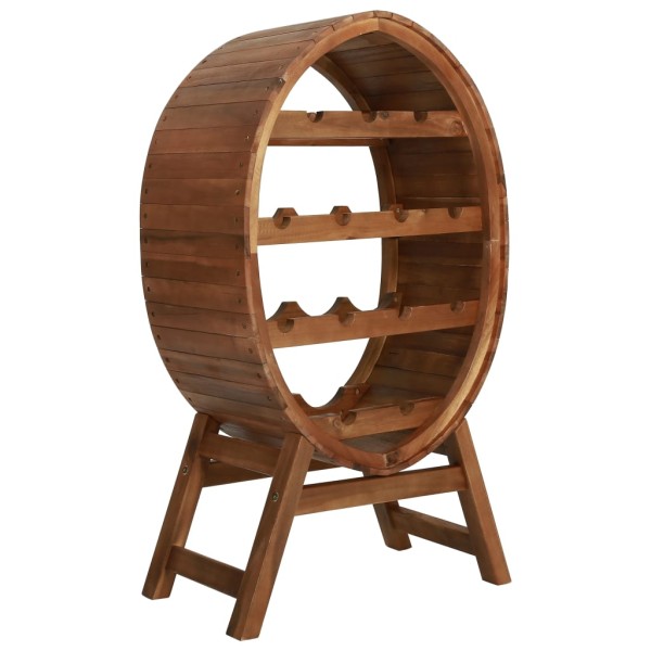 Wine bottle holder, 13 bottles, solid acacia wood