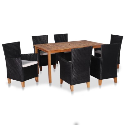 Outdoor dining set, 7...