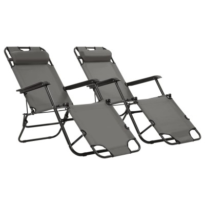 Folding sunbeds, 2 pcs.,...