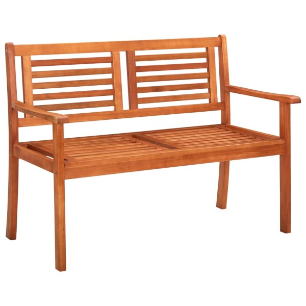 Garden bench, 120 cm, double, solid eucalyptus wood