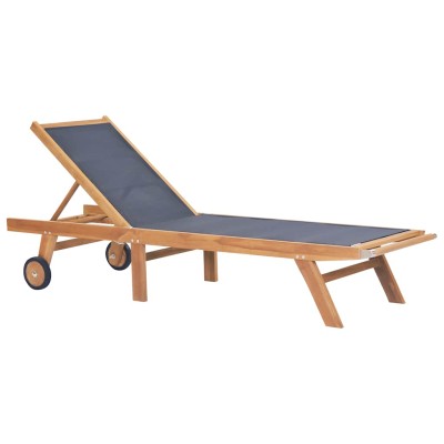 Folding sunbed with wheels,...