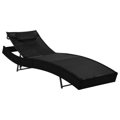 Sun lounger with cushions,...
