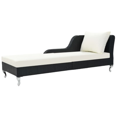 Sun lounger with mattress,...