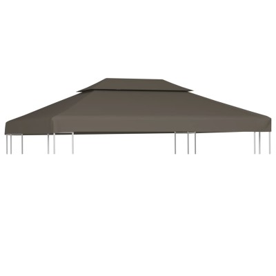 Gazebo cover, taupe, 4x3m,...
