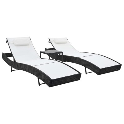 Beds, 2 pcs., with table,...
