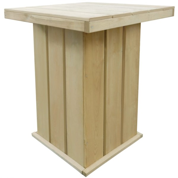 Bar table, 75x75x110cm, impregnated pine wood