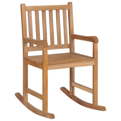Rocking chair, solid teak wood