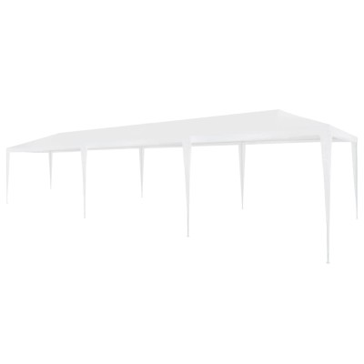 Wooden tent, white, 3x9 m, PE