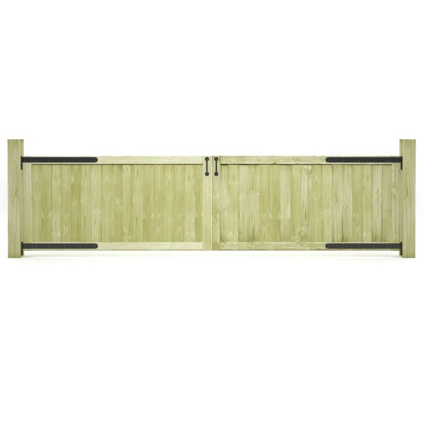 Garden gate, 2 pcs., 300x75cm, impregnated pine wood