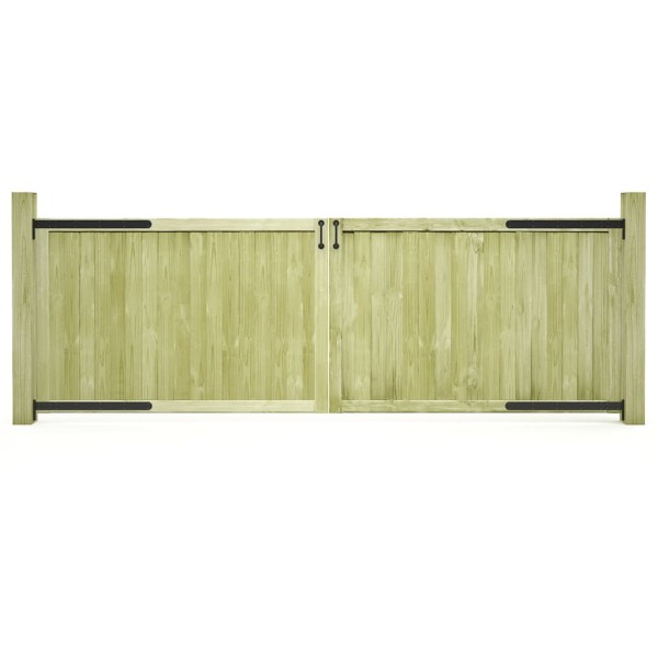 Garden gate, 2 pcs., 300x100cm, impregnated pine wood
