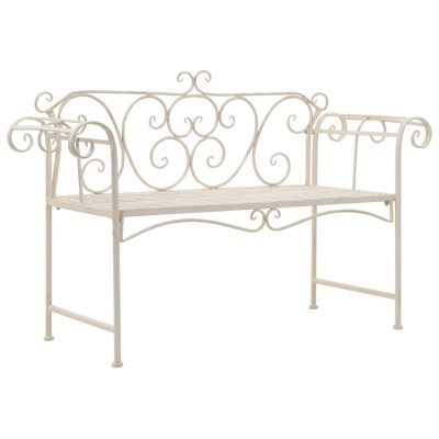 Garden bench, white, 132...