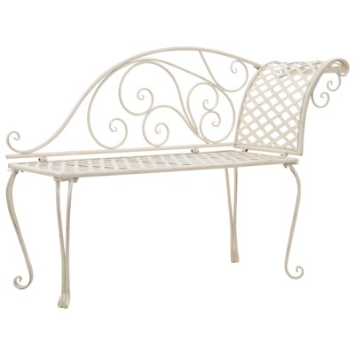 Garden lounger, white, 128...