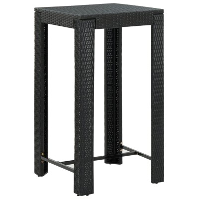 Garden bar table, black,...