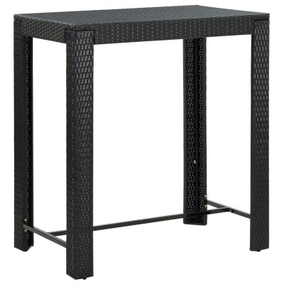 Garden bar table, black,...