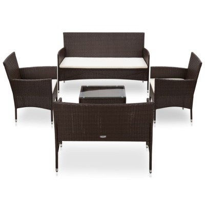 Lounge set with pillows, 5...